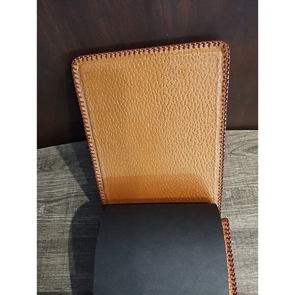 Vintage Hand Tooled Brown Leather Floral Floral Photo Album Scrapbook - Picture 4 of 8